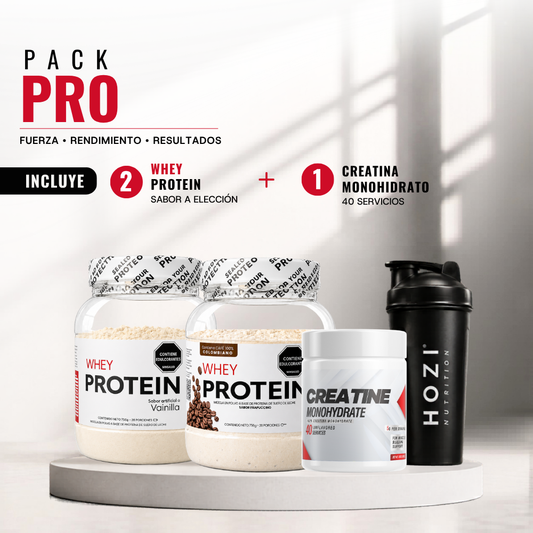 PACK PRO. WHEYX2+CREATINA+SHAKER